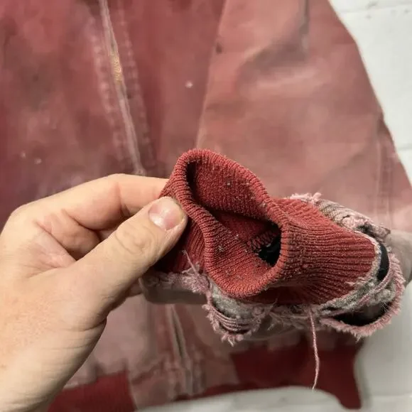 Y2K Carhartt Quilted Active Jacket “Dark Red” J130 DKR